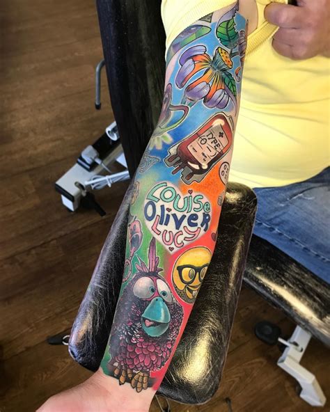 Details More Than 80 Colorful Leg Sleeve Tattoo In Cdgdbentre