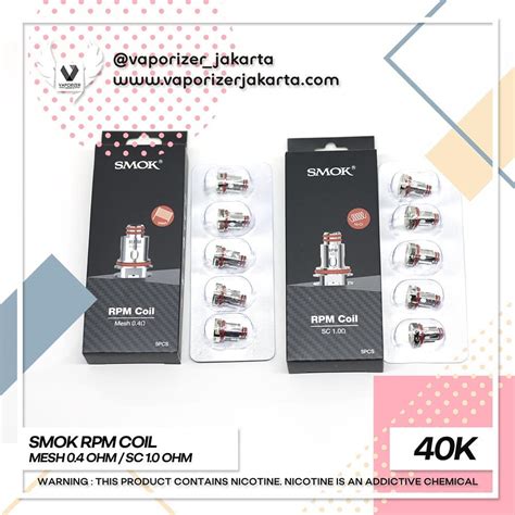 Jual Smok Rpm Coil Authentic Vape Harga Murah Jakarta