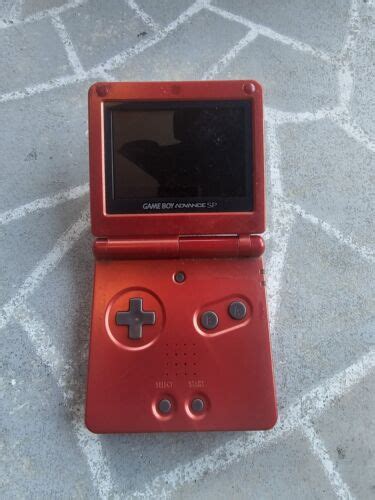 Nintendo Game Boy Advance Sp Handheld System Flame Red Ebay