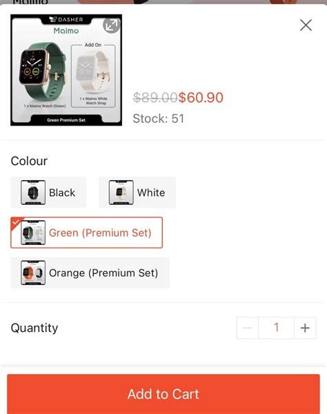 Maimo Smart Watch Premium Set Rose Gold Border Green White Strap