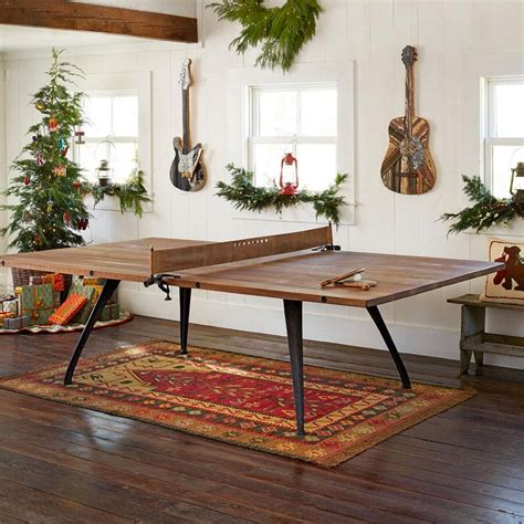 This Beautiful Wood Ping Pong Table Does Double Duty as a Dining Table