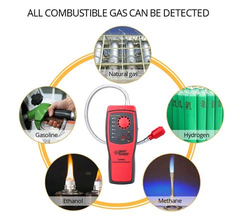 As L Smart Sensor Combustible Gas Detector Flammable Leak Location