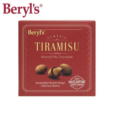 Beryls Tiramisu Almond Milk Chocolate 65g Halalal Playsu Almond Milk