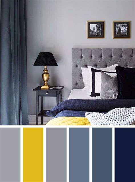 Navy Blue Bedroom Color Schemes | Home Inspiration