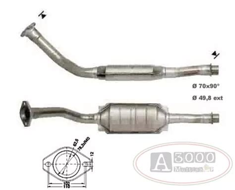 CATALIZZATORE DFC PEUGEOT 306 2 0TD HDI 1997 Cc 66 Kw 90 Cv DW10TD