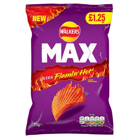 Walkers Max Extra Flamin Hot G PMP Bargain Booze