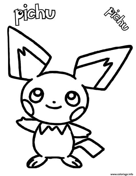 Coloriage Pikachu Dessin Pikachu Imprimer