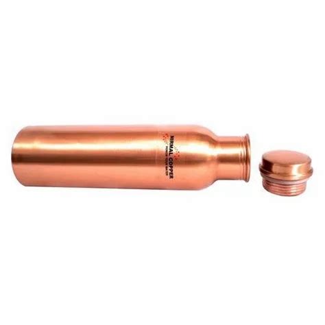 Ml Matt Finish Copper Water Bottle Screw Cap At Rs Piece In Rewari