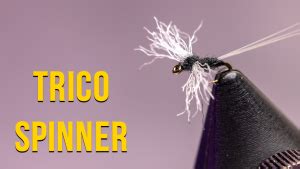 How To Tie The Trico Spinner Fly Pattern Trident Fly Fishing