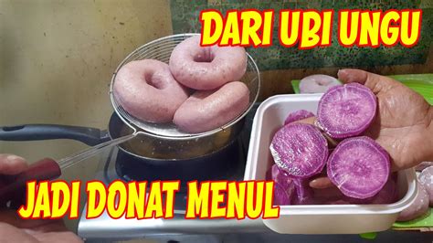 Resep Donat Ubi Ungu Enak Lembut Anti Gagal YouTube