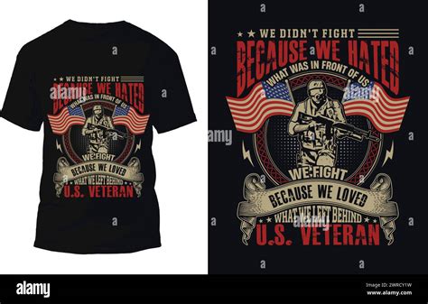 American Veteran T Shirt Design Vector Stock Vector Image Art Alamy