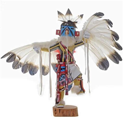 Eagle Dancer Kachina Doll Large 1980s By Navajo Frannie Ash