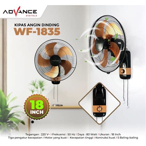 Jual Kipas Angin Dinding Advance WF1835 Wall Fan Advance Kipas