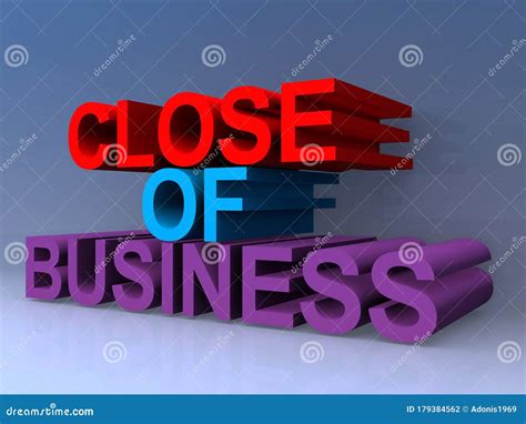Close Of Business Stock Illustration Illustration Of Agreements