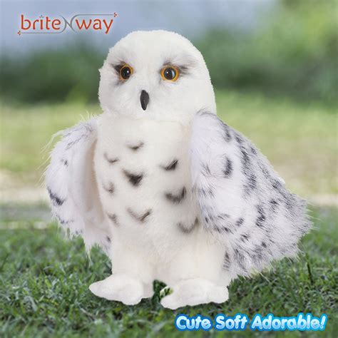 Premium Quality Snowy White Plush Hedwig Owl Toy Large 12 Inch Tall