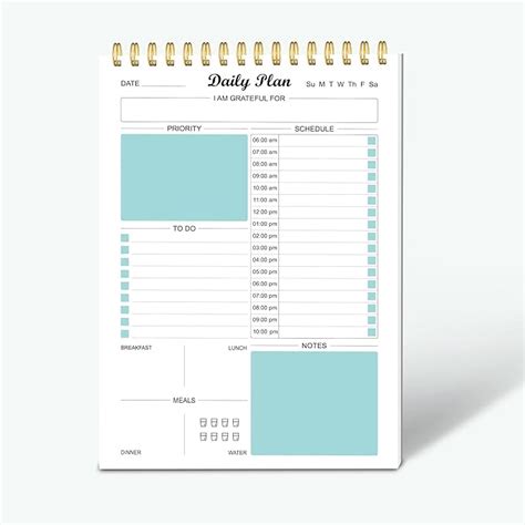 Daily Planner Notepad Undated To Do List Planning Pad Checklist With