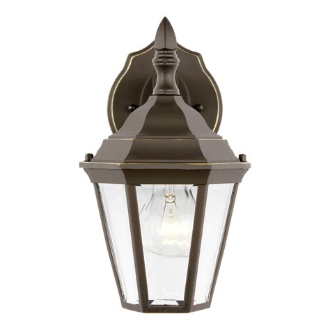 Generation Lighting Bakersville 6 5 In 1 Light Antique Bronze Outdoor Wall Sconce With Cl