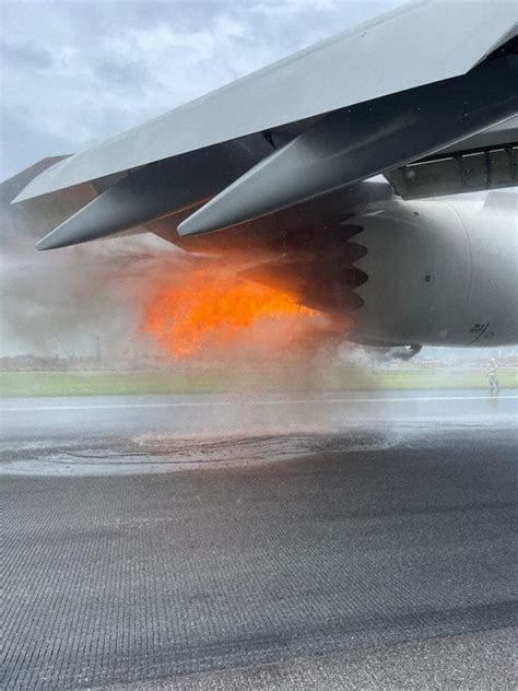 Ups B748 Engine Fire At Hkg