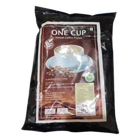 Dark Brown Powder One Cup Instant Coffee Premix Packaging Size 1 Kg