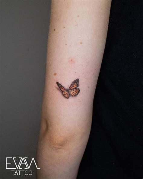 Monarch Butterfly Tattoo On The Tricep