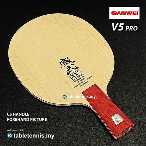 Sanwei Blade V Pro Cs All Wood Table Tennis Blade Paddle Racket Ping