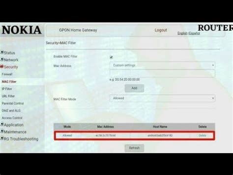 How To Configure Mac Filtering In Nokia Router Technical Pappu