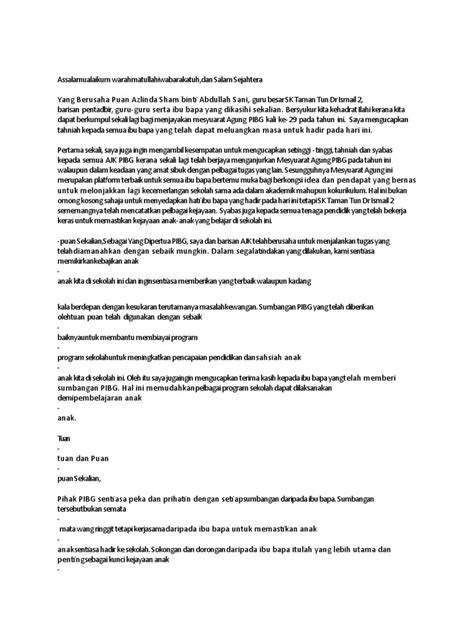 Teks Ucapan Ydp Pibg Pdf