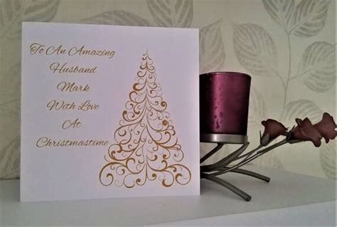 Personalised Christmas Card Husband Fiance Partner Boyfriend With