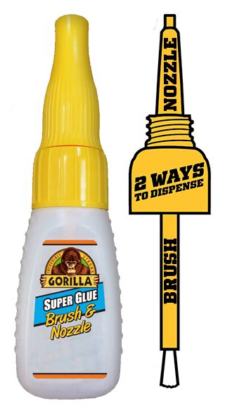 Gorilla Super Glue Brush Nozzle G West System