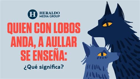 Introducir 77 imagen el que con lobos anda a aullar se enseña ejemplos