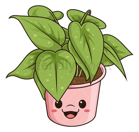 Cartoon Cute Plant Drawing