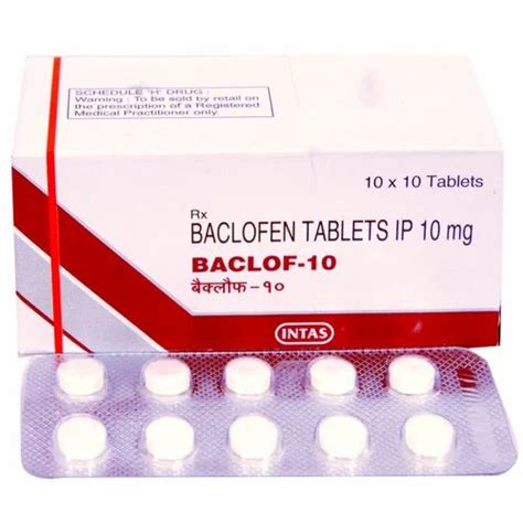 Baclofen Tablets Ip Mg Packaging Size X At Rs Stripe In Nagpur