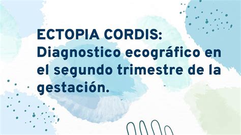 Res Menes De Tipos De Ectopia Cordis Descarga Apuntes De Tipos De