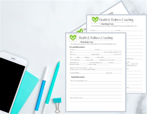 Health Coaching Client Intake Forms And Client Contract Bundle Etsy