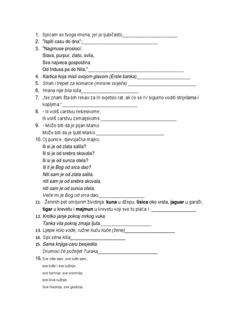 1.primjeri Za Stilske Figure | PDF