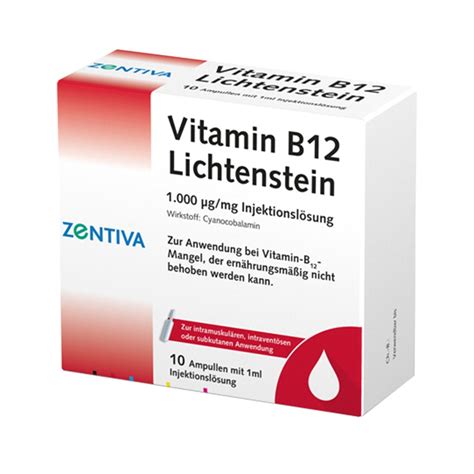 Vitamin B12 1 000 µg Lichtenstein Ampullen Medpex