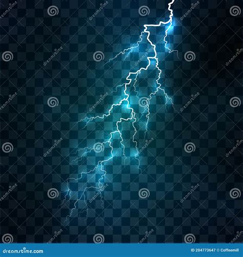 Vector Bright Lightning On A Background Stock Illustration