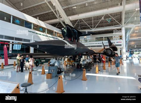 Mcminville Or July 19 2017 The Sr 71 Blackbird Aircraft On Display