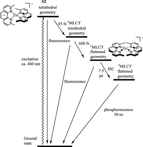 Diagram Showing The Photo Induced Processes Occurring Upon Excitation