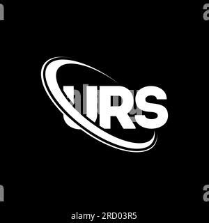 URS Circle Letter Logo Design With Circle And Ellipse Shape URS