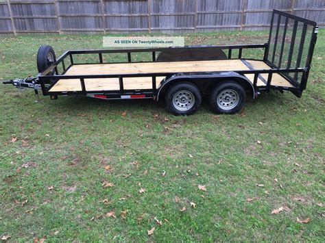 16 Tandem Axle Utility Trailer W Gate Financing Available