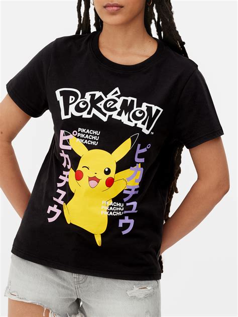 T Shirt Met Pokemon Pikachu Print Primark