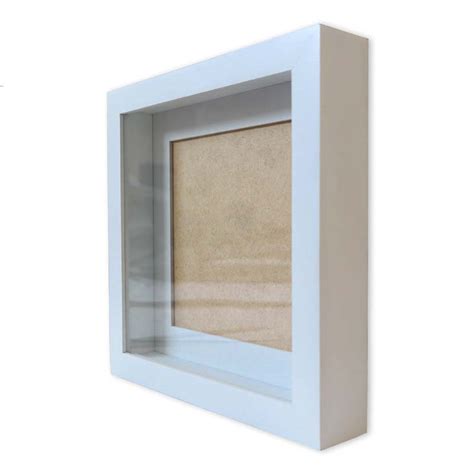 Quadro Moldura Caixa Alta X Cm Branco Paspatur E Vidro Shopee