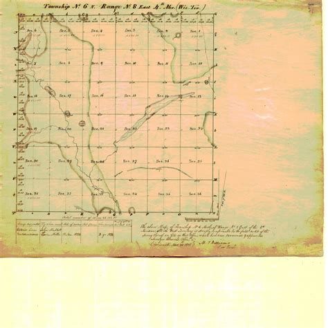 Public Land Survey System Map Wisconsin Township 06 North Range 08