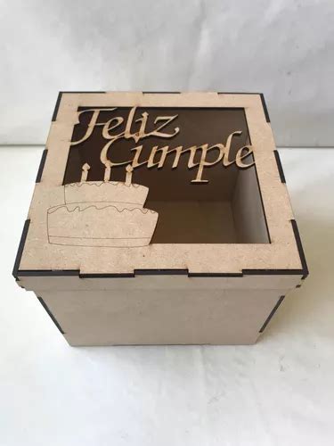 Paquete De 5 Cajas Tipo Cubo Mdf 3mm Corte Láser en venta en Querétaro