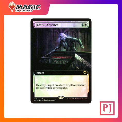 Mtg Fateful Absence Extended Art Mid White Rare Foil Eng