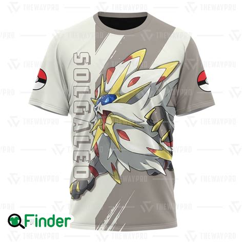 Solgaleo Legendary Pokemon Dual Type Steel Psychic Of Alola 3d Hoodie