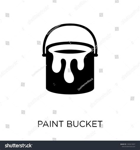 Paint Bucket Icon Paint Bucket Symbol Design From Construction