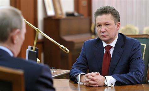 Meeting With Gazprom CEO Alexei Miller President Of Russia