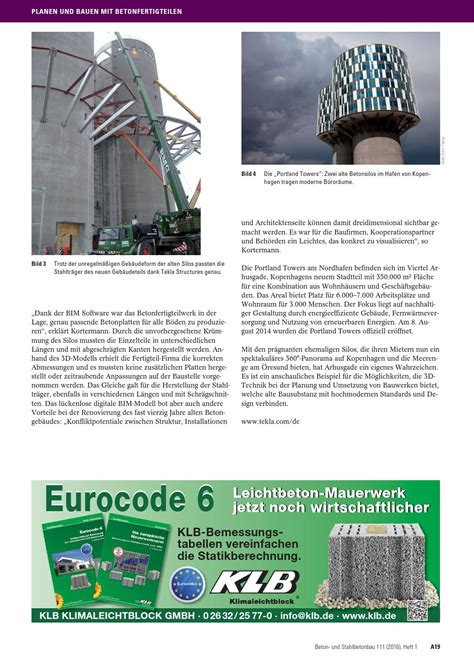 Beton Und Stahlbetonbau Free Sample Copy By Ernst Sohn Issuu